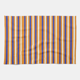 Blauw Oranje tapkeukenhanddoek Theedoek