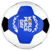 Blauw Oranje Vredesdag Vredesbord Voetbal (Gedraaid)