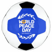 Blauw Oranje Vredesdag Vredesbord Voetbal (Voorkant)