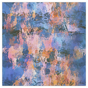 Blauw & Oranje waterabstractie Stof