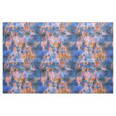 Blauw & Oranje waterabstractie Stof (Fat Quarter)