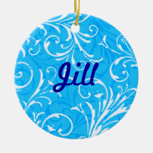 Blauw Ornament voor siernamen