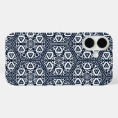  Blauw Ottomaans Turks Tracery Oosters Case-Mate iPhone Case (Achterkant (horizontaal))