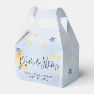 Blauw over de maan, Baby shower moonsterren Bedankdoosjes