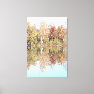 Blauw over het water canvas afdruk