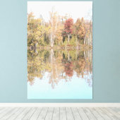 Blauw over het water canvas afdruk (Insitu (Houten vloer))