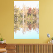 Blauw over het water canvas afdruk (Insitu (Woonkamer))