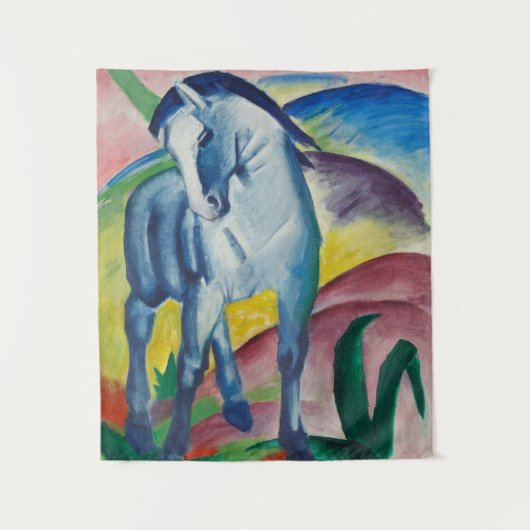 Blauw Paard Franz Marc Schilderij Wandkleed (Voorkant)