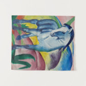 Blauw Paard Franz Marc Schilderij Wandkleed (Voorkant (horizontaal))