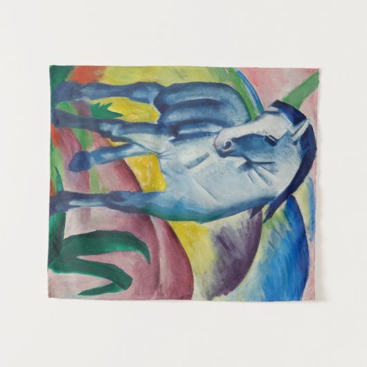 Blauw Paard Franz Marc Schilderij Wandkleed (Voorkant (horizontaal))