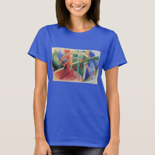 Blauw paard met regenboog van Franz Marc T-shirt
