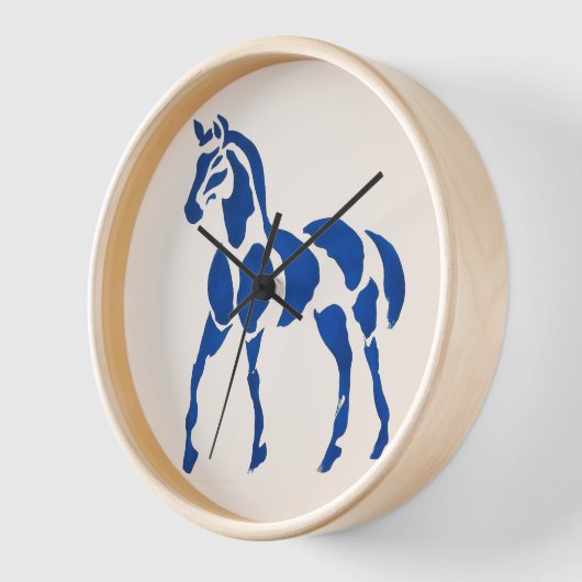 Blauw Paard Schilderen Moderne Equestrian Home Dec (Hoek)