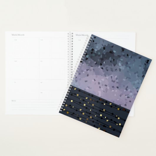 Blauw-paars, abstractie planner (Display)