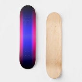 Blauw Paars en roze verloop: aangepast skateboard (Voorkant)