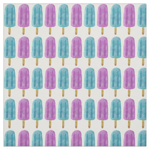 Blauw & Paars Ijslolly Zomer Bevroren Behandelpatr Stof