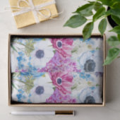 Blauw paars met de hand geschilderd waterverf bloe tissuepapier (Geschenk)