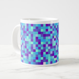 Blauw & Paars Pixelpatroon Mok