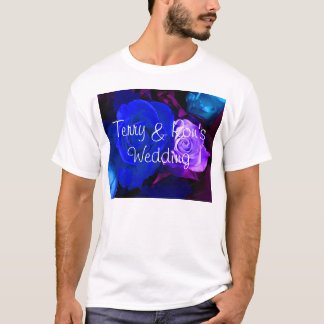Blauw Paars Roos T-shirt