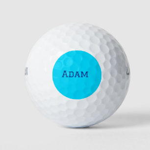 Blauw paars voeg naam tekst toe terug naar school  golfballen