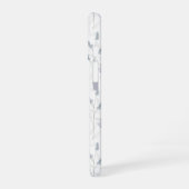 Blauw Paarse Aquarel Wilde Bloem iPhone 16 Hoesje (Linkerkant)