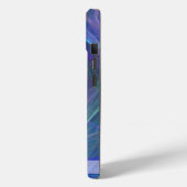 Blauw Paarse Blauwgroen Luchtige Monogram van de A Case-Mate iPhone Case (Achterkant / Links)