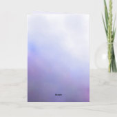 Blauw & Paarse Bloemrijke Juffrouw/Meesterdagkaart Kaart (Achterkant)