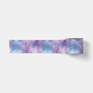 Blauw Paarse Galaxy Textuur Lint