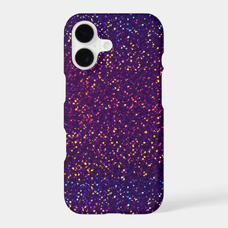Blauw Paarse Glitter patroon iPhone 7 Plus Hoesje