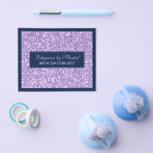 Blauw & Paarse Glitter Textuurprint Flyer (Enkel)