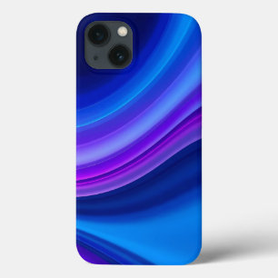 Blauw Paarse Gradiënt Golf iPhone Hoesje