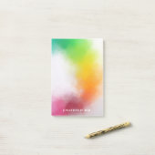 Blauw Paarse Groen Rood Sinaasappel Geel Elegant M Post-it® Notes (Op bureau)