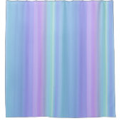 Blauw Paarse groene pasteelstrook - gordijn (Voorkant)