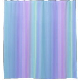 Blauw Paarse groene pasteelstrook - gordijn