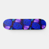 Blauw Paarse Rozen Skateboard -  (Horizontaal)