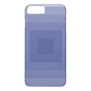 Blauw Paarse vierkante geometrische iPhone 8 Plus / 7 Plus Hoesje