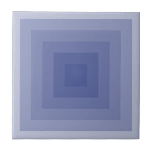 Blauw Paarse vierkante geometrische Tegeltje