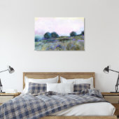 Blauw Paarse weidelandschap Canvas Afdruk (Insitu (Slaapkamer))