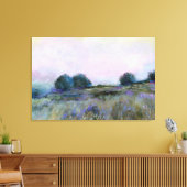 Blauw Paarse weidelandschap Canvas Afdruk (Insitu (Woonkamer))