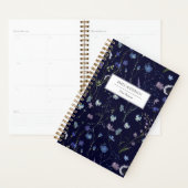 Blauw Paarse Wildflower Floral Pattern 2026 Planner (Display)