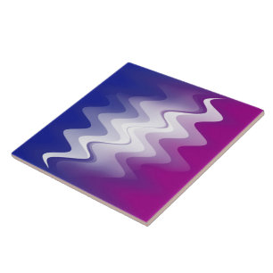 Blauw paarse wit tegeltje