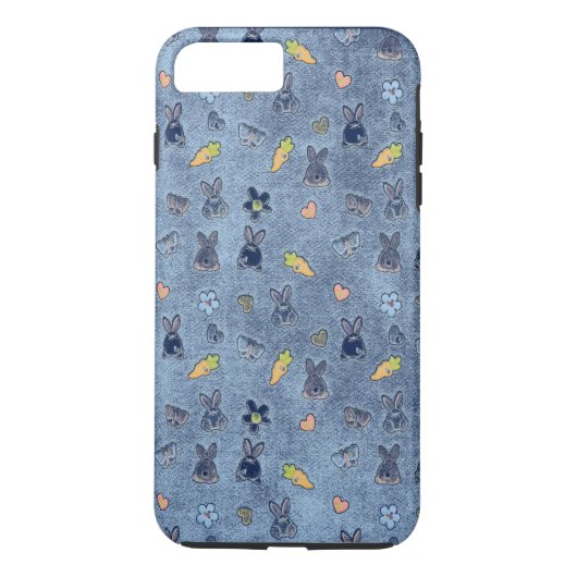 Blauw paaspatroon Case-Mate iPhone case (Achterkant)