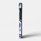 Blauw Paisley Patroon Case-Mate iPhone Case (Achterkant / Links)