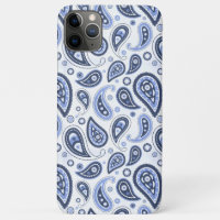 Blauw Paisley Patroon