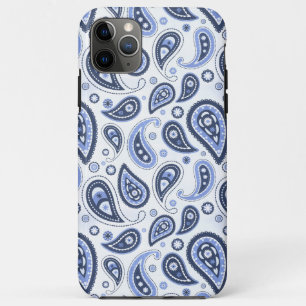 Blauw paisley patroon iPhone 11 pro max hoesje