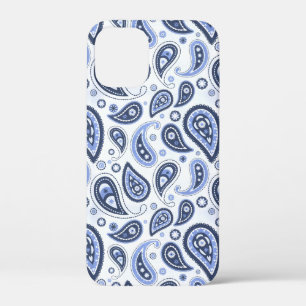 Blauw Paisley Patroon iPhone 12 Mini Hoesje