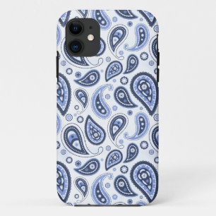 Blauw Paisley Patroon iPhone 11 Hoesje