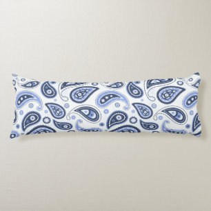 Blauw Paisley Patroon Lichaamskussen