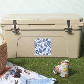 Blauw Paisley Patroon Sticker (Koeler)