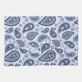 Blauw Paisley Patroon Theedoek (Horizontaal)