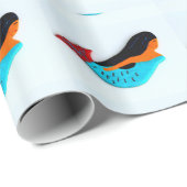 blauw pakpapier voor mermaïden (Rol Hoek)